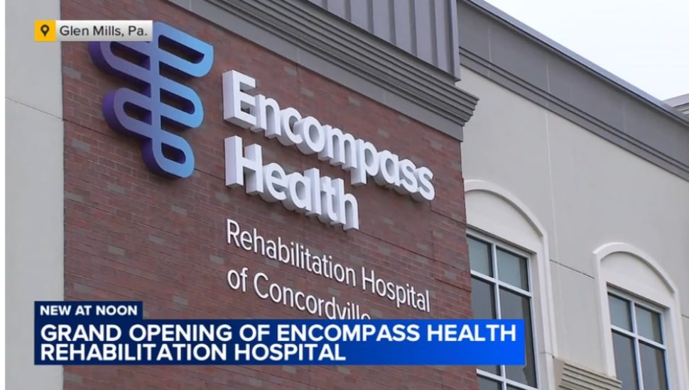 The new Encompass Health Concordville Rehabilitation Hospital.