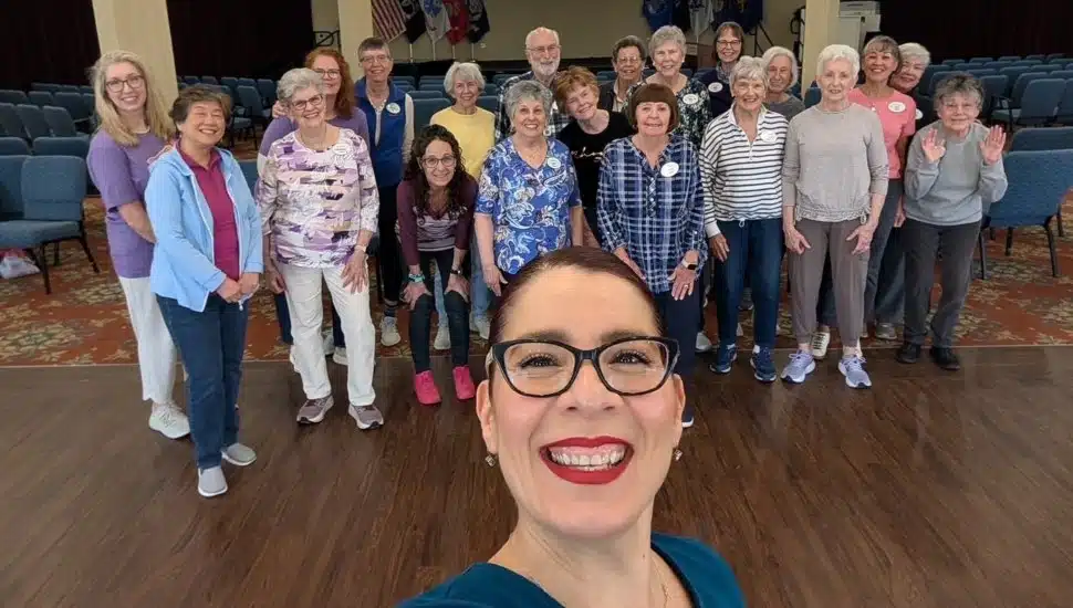 Happy participants from Freedom Village for this year's Pump It for Parkinson's.