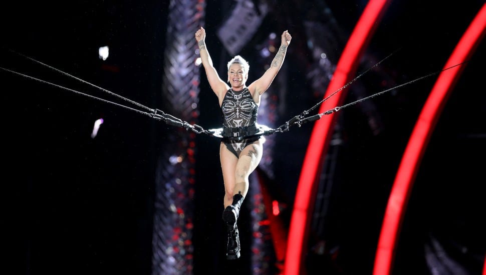 Pink during a performance.