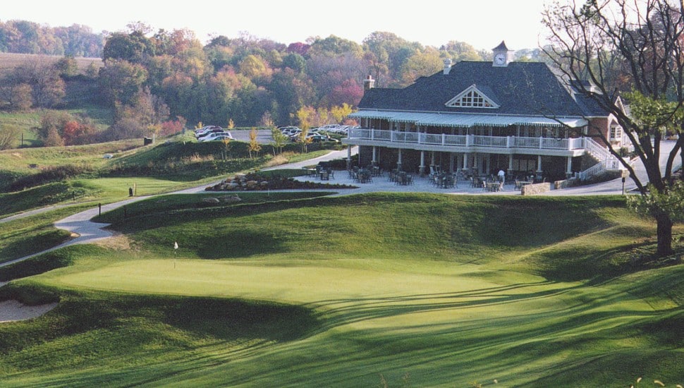 Aerial view of The Golf Course at Glen Mills.