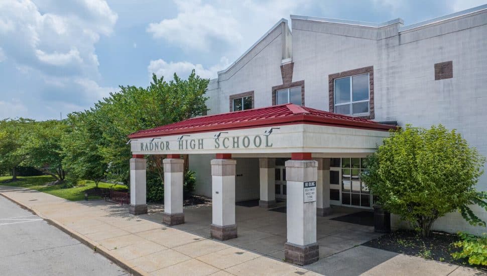 Radnor High School exterior.