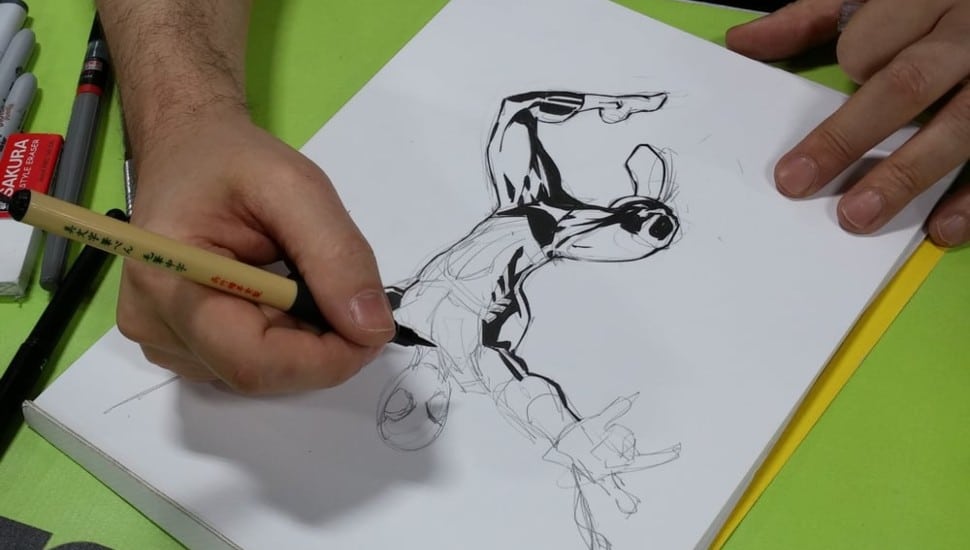 Scott Hanna spider-man sketch.