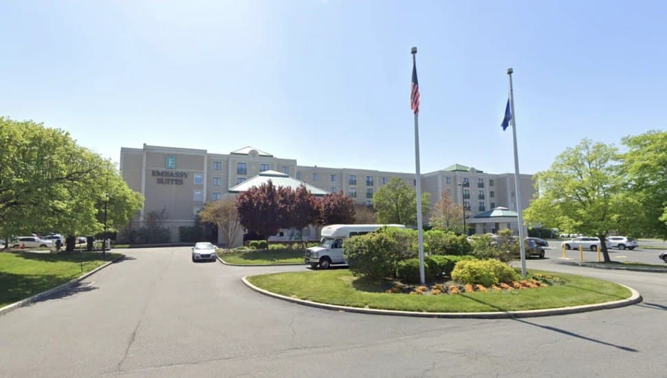 Embassy Suites by Hilton Philadelphia Airport exterior.