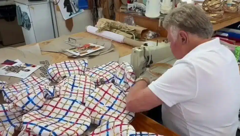 James May creating the Liberty Berets.