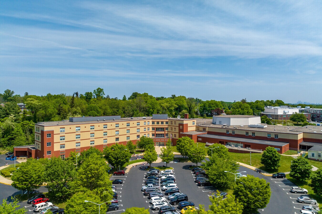 Strath Haven High School aerial view.