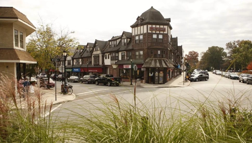 The Ville, Swarthmore's charming downtown.