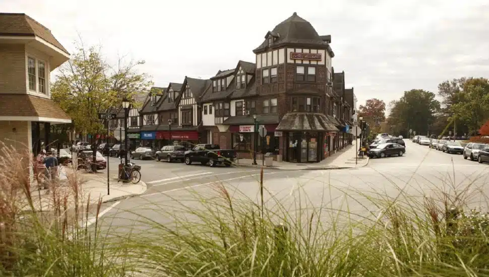 The Ville, Swarthmore's charming downtown.