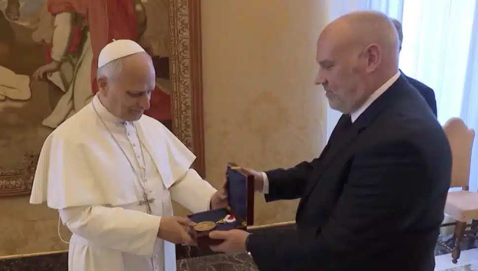 Pope Leo XIV Gets a Wawa Bag ofย Tastykakesย from Philadelphia Delegation at the Vatican